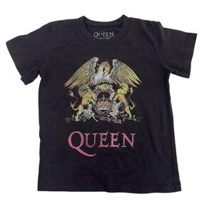 Queen Black Tee with Colorful Graphic